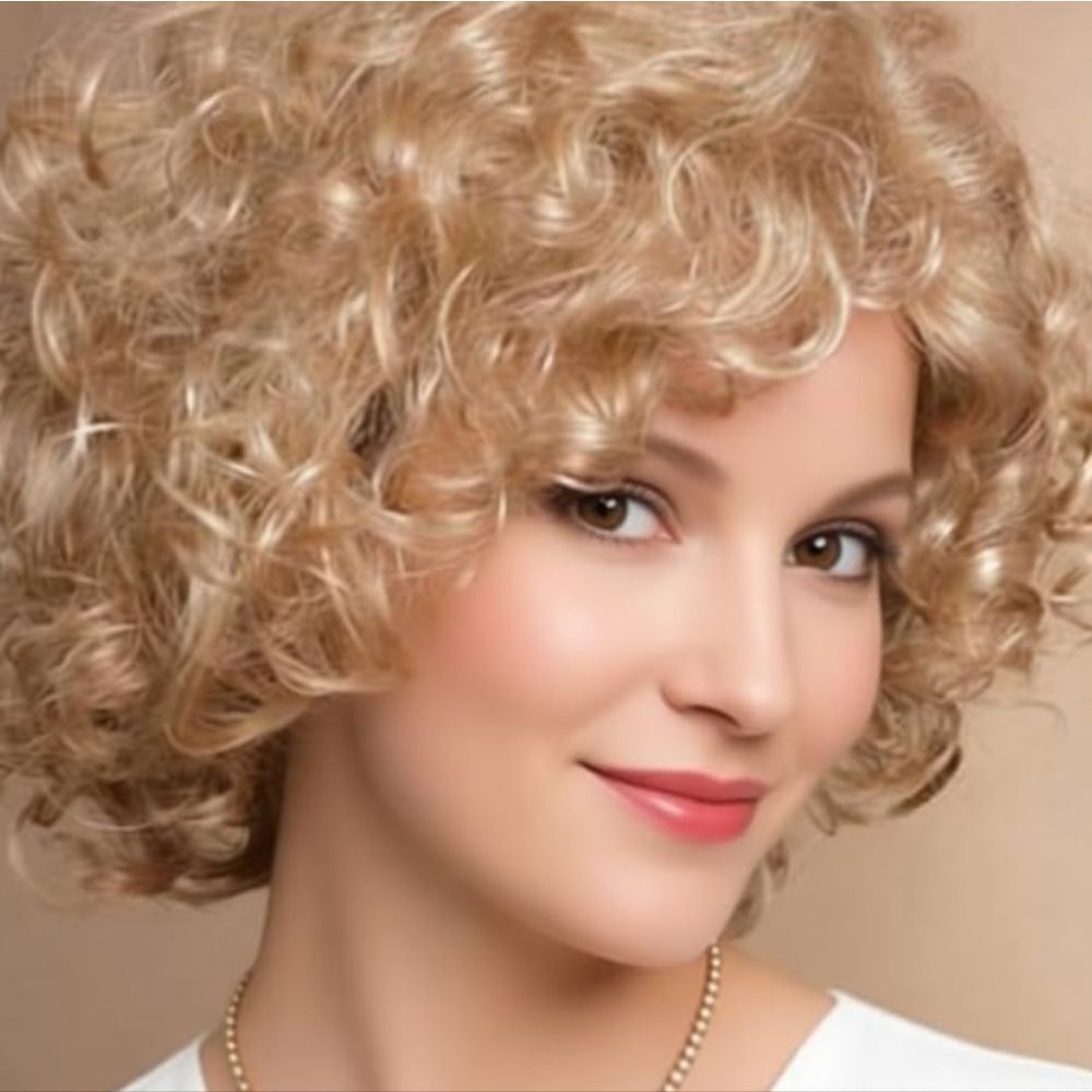 Blonde Curly Wig